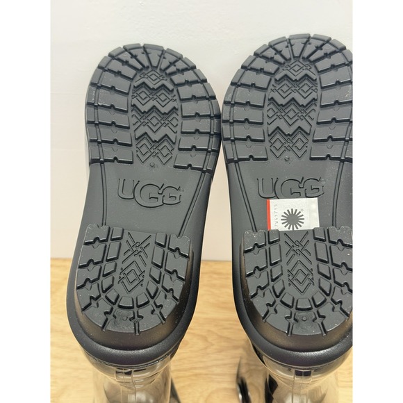UGG Womens Shaye Rain Snow Sheepskin‎ Insole Boot Black NWOT Size 6 #54 - Picture 7 of 9
